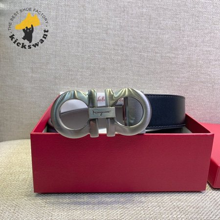 Ferragamo Black Belt 3.5cm