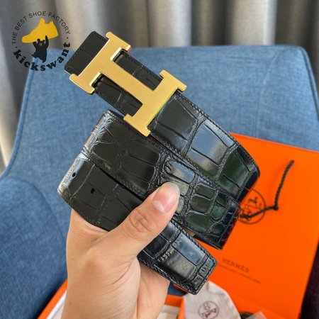 Hermes Black Belt 3.8cm