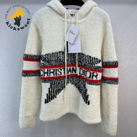Dior Five-pointed Star Hooded Knit Hoodie