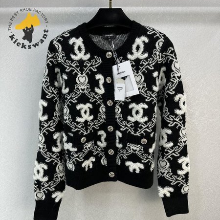 Chanel Round Collar Cardigan Sweater