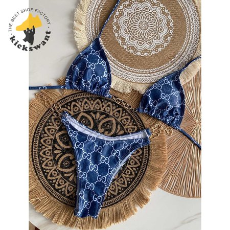 Gucci Blue One-Piece Swimsuit