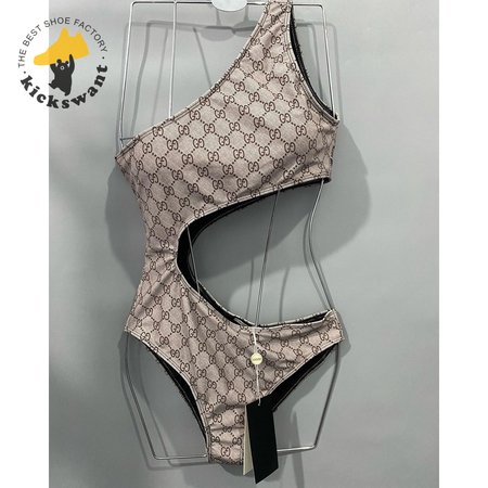 Gucci Waist-Revealing One-Piece Swimsuit