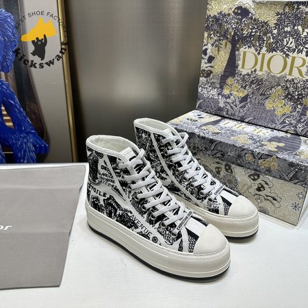 Women Dior Walk'n'Dior High-top Platform Sneaker 35-40