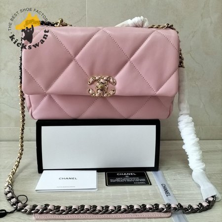 Chanel 19 Handbag Number AS1160 Pink 26cm