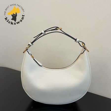 Fendi Nano Fendigraphy White Leather Charm