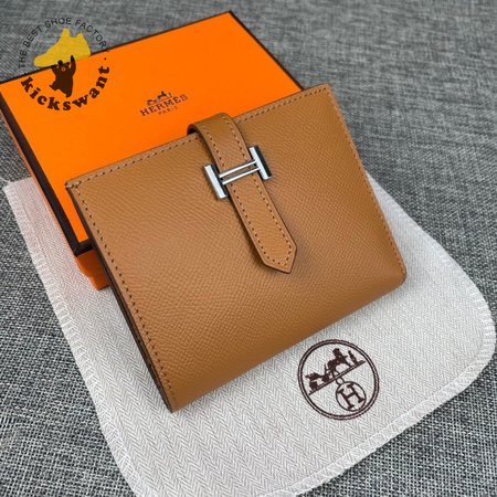 Hermes Wallets Bearn Wallet 37 Gold Epsom Gp Short Short Compact Wallet