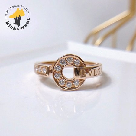 Bvlgari Diamond Ring K18rg Rose Gold