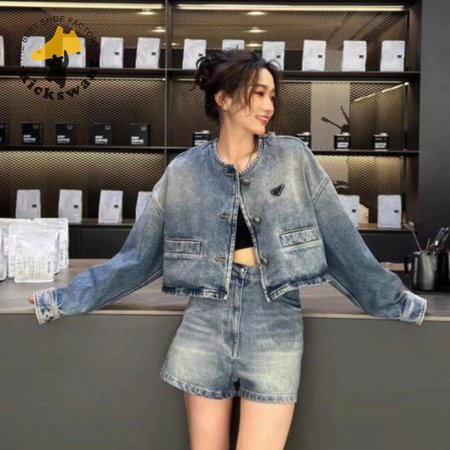 Prada Denim Blouson Jacket