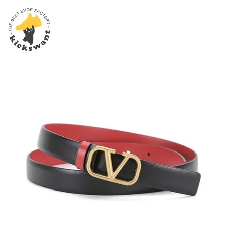 Valentino Garavani Reversible Vlogo Signature Belt In Glossy Calfskin
