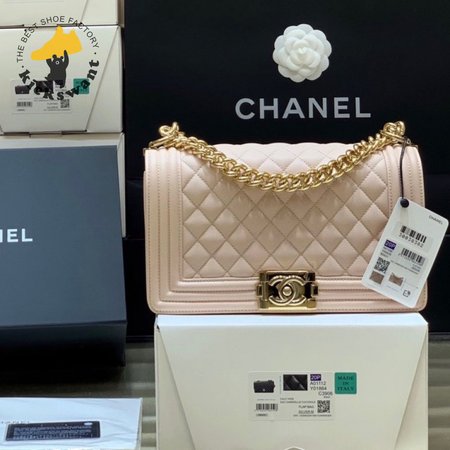 Chanel Boy Flap Quilted Diamond Bag