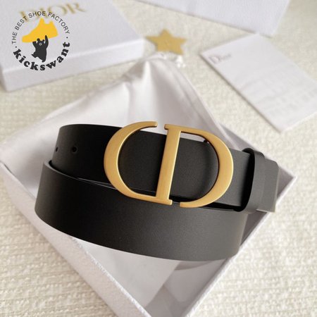 Dior Saddle Belt Calfskin Black