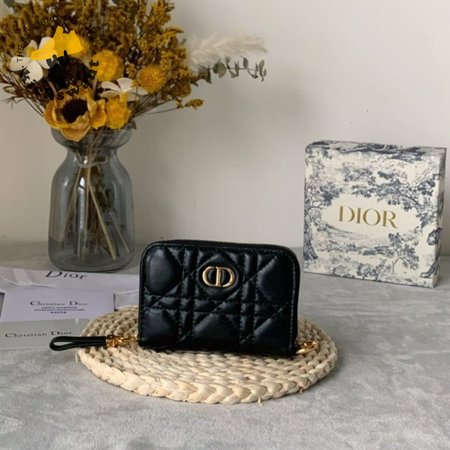 Dior Caro Compact Zipped Wallet
