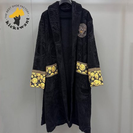 Versace Baroque Cotton Terry Bathrobe