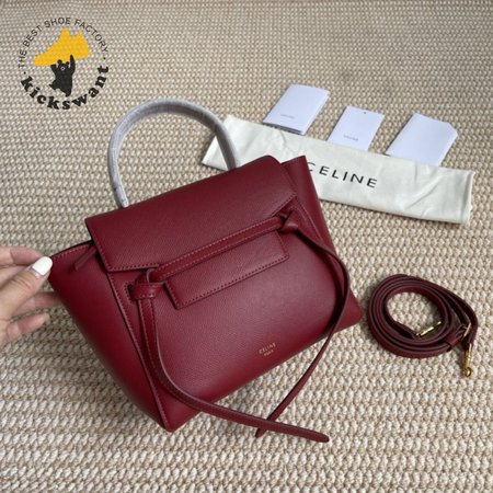Celine Micro Belt Bag In Grained Calfskin