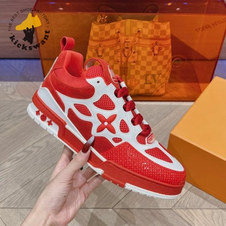 Skate Sneaker Red White