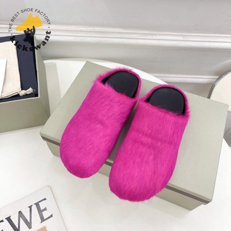 Marni High Quality Horsehair Slippers