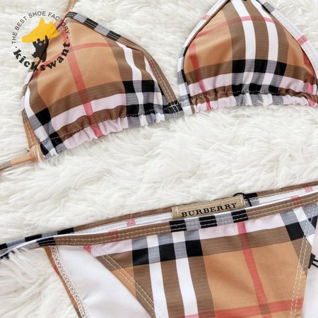 Burberry Check Triangle Bikini