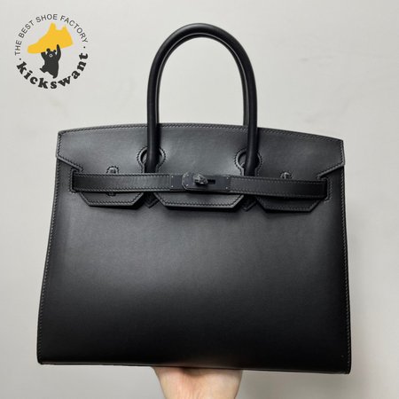 Hermes Birkin 35cm SO Black Box Black Hardware