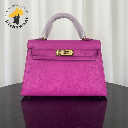 Hermes Mini Kelly 20 II Rose Pourpre Bag