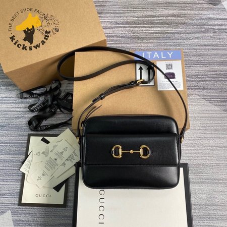 Gucci Horsebit 1955 Small Shoulder Bag Black