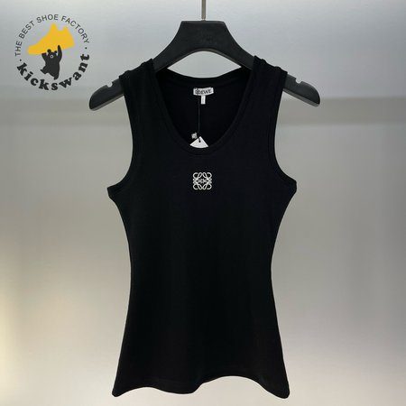 Loewe Cotton Anagram Tank Top Black