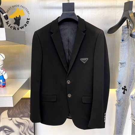 Prada Single-breasted Wool Jacket 48-56