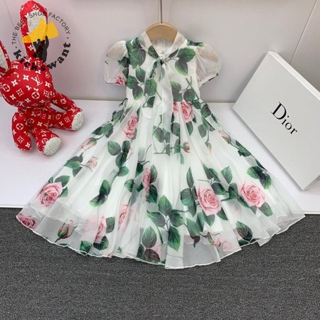 Dior Kid's Floral Dress