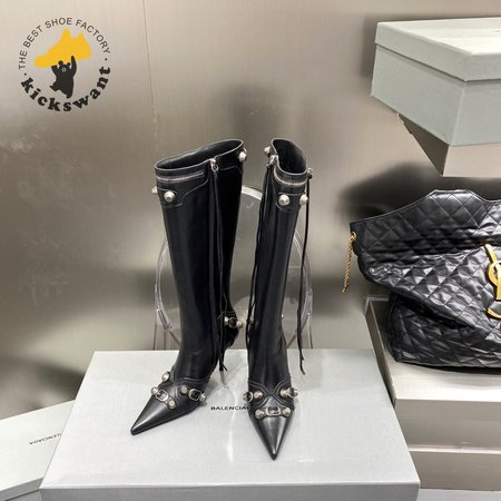 Balenciaga Cagole 90mm Boot In Black 35-40