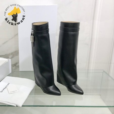 Givenchy Shark Lock Boots In Leather 35-39